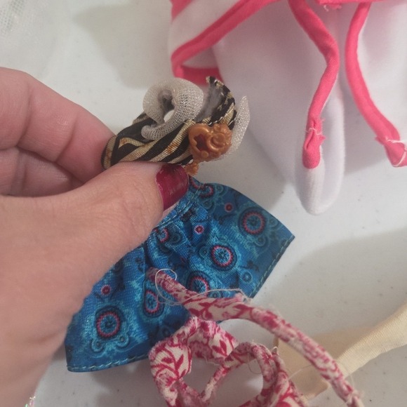 Vintage lot Mod Barbie Doll Clone Handmade Dresses Clothes PJ Swim Tops Bath - Picture 13 of 16